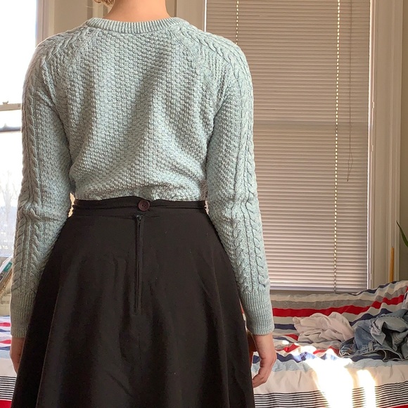 baby blue cable-knit Gap sweater - Picture 7 of 9
